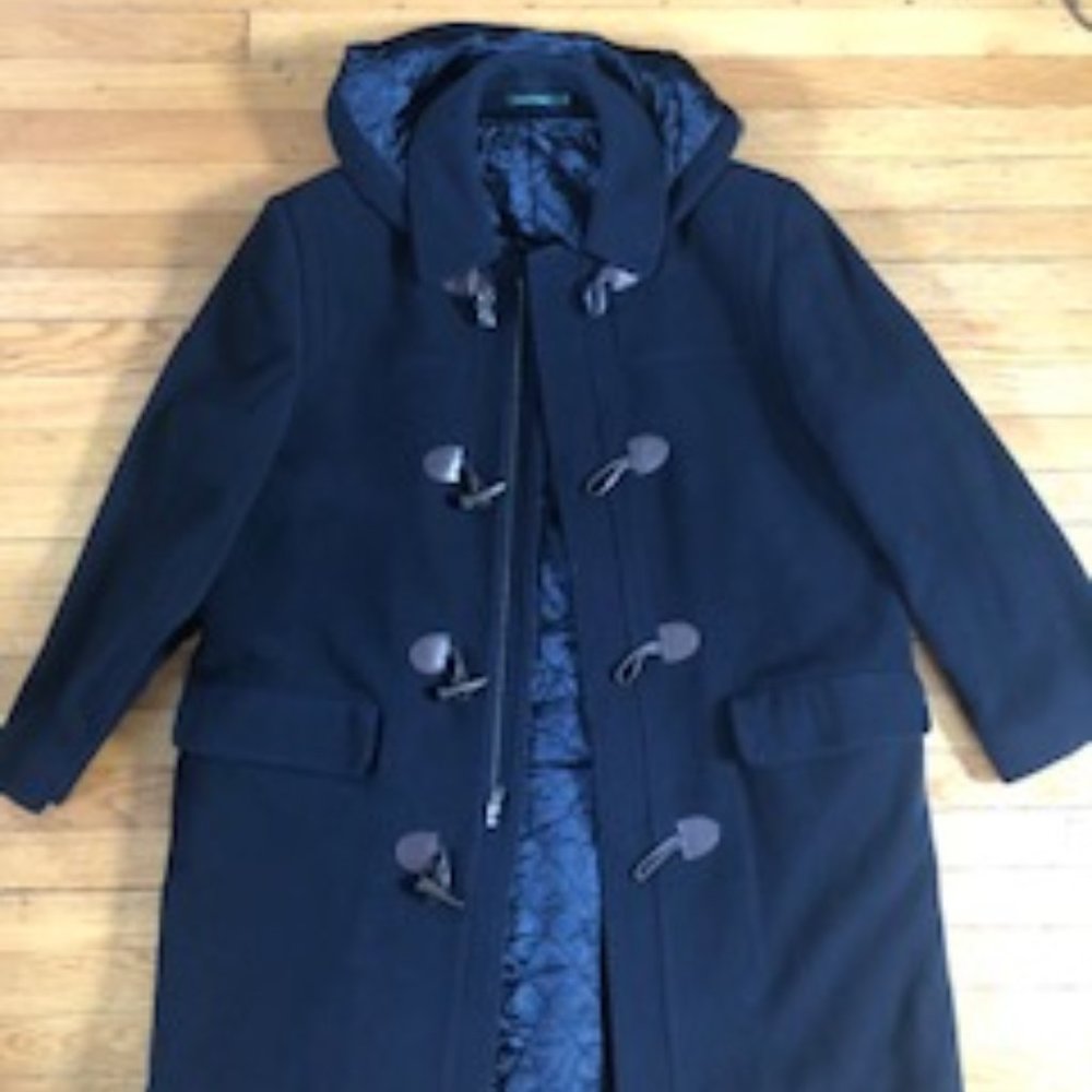 Ralph Lauren Blue (Removable)Hooded Toggle Coat XL